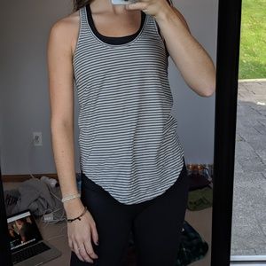 Old Navy gray striped tank top, barely worn